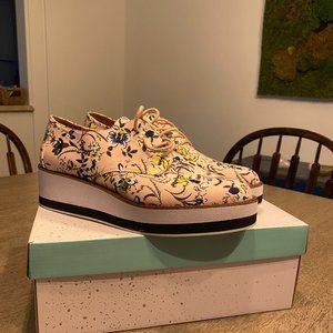 Abound Floral Platform Derby Oxford Shoes - Size 8